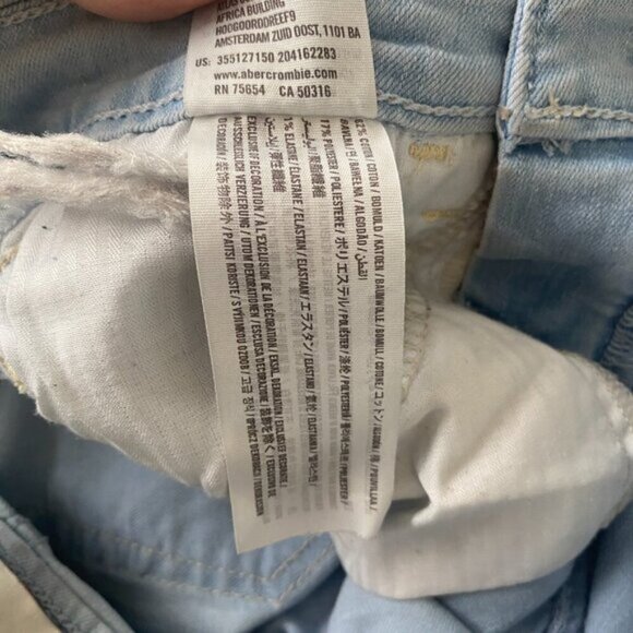 Hollister Skinny Light Wash Mid Rise Denim Jeans Size 24 - Picture 6 of 7